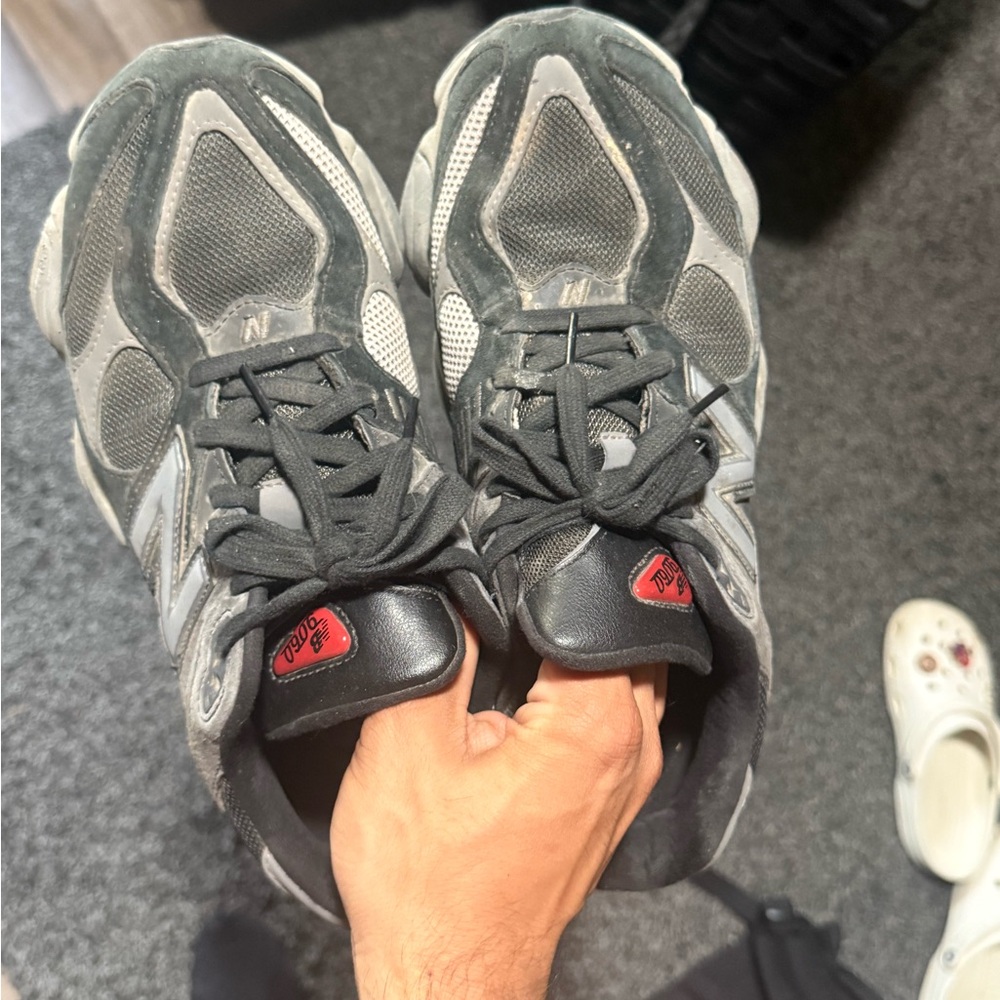 New Balance Black and Gray 9060 Sneakers